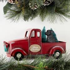 Download 2,000+ royalty free christmas truck vector images. Contemporary Manufacture Retro Vintage Metal Truck Christmas Ornament Table Top Decor Kids Xmas Gifts Red Woodland Resort Com