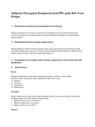 Soal dan pembahasan reviu pedagogi pembelajaran 1: Soal Tes Formatif Teori Belajar Behavioristik Jawabanku Id