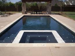 Pool With Integrated Spa Modern Pool Coping Above Ground Pool Fence Pool Beach With Coping Modern Pools Modern Pool And Spa Pool Remodel