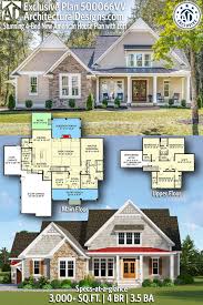 Plan 500066vv Stunning 4 Bed New American House Plan With Loft And Unfinished Attic Space Craftsman House Plans House Plan With Loft American Houses