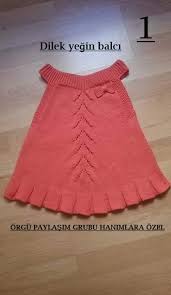 Orgu Pileli Jile Elbise Yapilisi Anlatimli Orgu Baby Knitting Patterns Bebek Elbise Ogreticileri