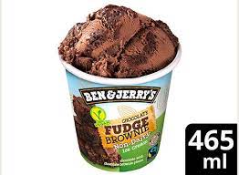 Peace, love & ice cream. Ben Jerry S Chocolate Fudge Brownie Vegan Eis Becher 465 Ml