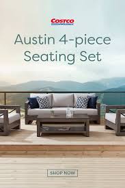 Austin 4 Piece Seating Set Outdoor Living Patio Outdoor Living Space Patio Design