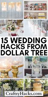 Achieve high glamour for peanuts with dollar store diy wedding decorations that are just as elegant as a professional's! 15 Dollar Store Wedding Hacks For Low Budgets In 2021 Dollar Tree Wedding Decorations Diy Wedding Decorations Dollar Tree Wedding Centerpieces