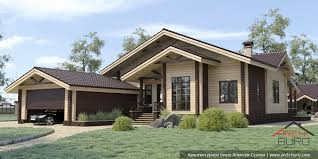 проекты домов с гаражом на 2 машины и сауной Odnoetazhnyj Dom Iz Kleyonogo Brusa Odnoetazhnye Doma Dom Odnoetazhnyj Dom