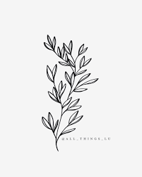 Stem With Leaves Pattern In Procreate Floral Drawing Flower Drawing Leaf Drawing