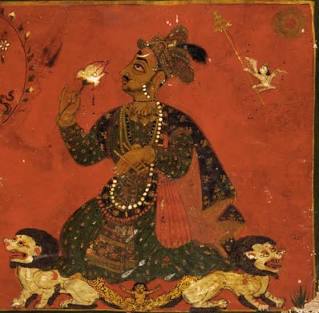 Historical painting of King Srinivasa Malla, AI generated