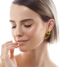 Cincin bunga Daisy dan jatuhkan anting-anting Fashion Jewelry