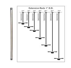 Kichler 360005 Ceiling Fan Downrod Ceiling Fan 60 Ceiling Fan