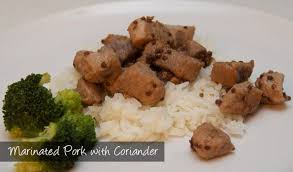 The Delia Project 68 Marinated Pork With Coriander Marinated Pork Pork Coriander