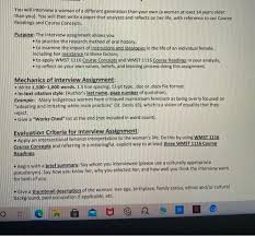How do i can reflect confidence while answering interview questions? You Will Interview A Woman Of A Different Generati Chegg Com