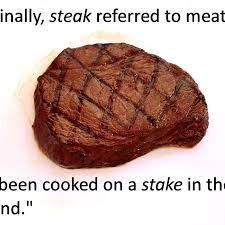 I'll have my steak rare. Commonly Confused Words Stake And Steak