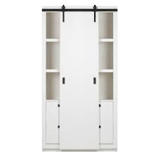 Haus interieurs kleiner raum schiebeschrank dachausbau dachzimmer wohnung einrichten dachboden speicher versteckter stauraum versteckte räume. Vtwonen Schiebeschrank Scheune Holz Weiss 122x37x230cm Wonen Met Lef
