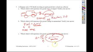 Qualitative Impulse Momentum Ws Youtube
