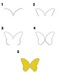 Comment dessiner Un papillon facile - Dessin Facile