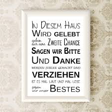 In Diesem Haus Wird Gelebt Print Family Family Rules Familie Familienregeln A4 Schone Spruche Spruch Lehrer Leben Spruche