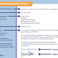 As with a formal letter, consider the structure of your message and amend it into some kind of order. Letter Format Example And Writing Tips