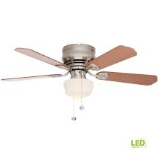 Which brand has the largest assortment of ceiling fan light kits at the home depot? Middleton 42 In Led Indoor Brushed Nickel Ceiling Fan With Light Kit Ue42v Ni Shb The Home Depot
