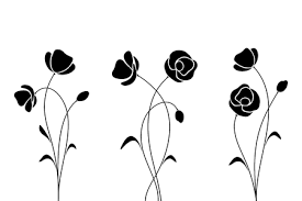 Sunflower, rose, floral patterns and simple vectors. 259 120 Black And White Flower Cliparts Stock Vector And Royalty Free Black And White Flower Illustrations