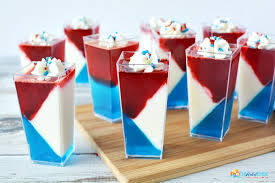 Ensure that the colored jello mixtures cool to room temperature before pouring over the previous set layer. Red White And Blue Jell O Cups Recipe The Rebel Chick