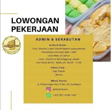 Inilah transmart rungkut yang memiliki wahana bermain keluarga. Lowongan Kerja Admin Dan Serabutan Di Mbok Duren Surabaya Atmago