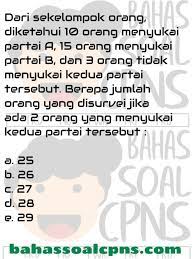 100 contoh soal latihan cat cpns dan pembahasan pdf daftar cpns sinonim dan antonim tesis karangan. Irisan Gabungan Himpunan Matematika Tiu Cpns Soal Tes Cpns Asn Tes Intelegensia Umum Tiu Bahassoalcpns