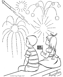 Coloring is a magnificent activity for all kids. Fourth Of July Symbols Coloring Home