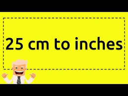 20 centimeters are the same as 7.87401574804 inches. 25 Cm To Inches Youtube