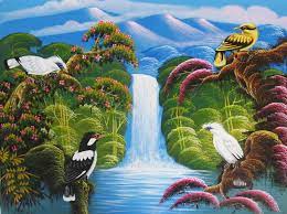 Pusat Jual Lukisan Termurah Lukisan Burung Jalak Bali Lukisan Jalak Burung