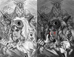 Alice in wonderland fan art digital speed painting. Princess Mononoke Fanart 2016 On Behance