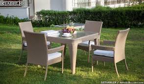 Tekzen Rattan Masa Sandalye