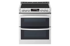 In this article, we'll look at what downdraft ranges are still available as well as alternatives to downdraft ranges. Lg Lte4815st 7 3 Cu Ft Capacity Electric Double Oven Slide In Range Lg Usa