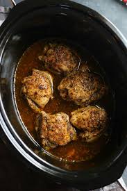 Slow Cooker Jamaican Jerk Chicken Gardeninthekitchen Com Recipe Slow Cooker Jerk Chicken Jerk Chicken Chicken Crockpot Recipes
