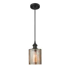 Innovations Lighting Cobbleskill Oiled Rubbed Bronze Led Mini Pendant With Mercury Drum Glass 516 1p Ob G116 Led Bellacor