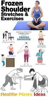 Simple And Effective Exercises To Fix A Frozen Shoulder Shoulder Rehab Exercises Shoulder Workout Frozen Shoulder Exercises