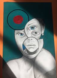 Year 9 Art Sketchbook Transposition Of Andy Butlers Work Insta Ell Rxse Poppy Art Sketchbook Layout Boho Canvas Art