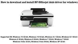 Sie können die treiber manuell suchen von offiziellen hp. How To Download And Install Hp Officejet 2620 Driver Windows 10 8 1 8 7 Vista Xp Youtube