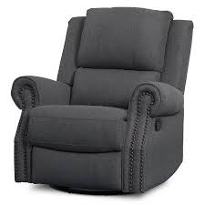 Delta Children Drake Nursery Glider Swivel Recliner Charcoal Walmart Com Nursery Recliner Nursery Rocker Recliner Swivel Recliner