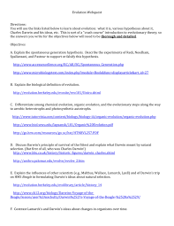 You can get back to this and any page 5/23 Evolution Webquest