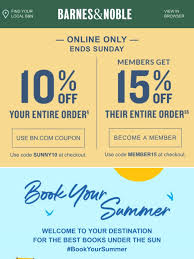 Free shipping valid on $35+ orders. Barnes Noble Coupon Inside 10 Off Your Online Order Members Save Even More Milled