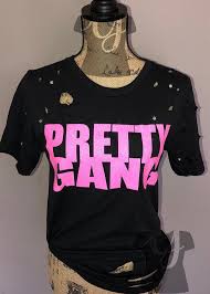 Pretty Gang Shirt Pretty Girl Shirt Distressed T Shirt