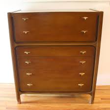 Mid Century Modern Tall Dresser By Unagusta With Brass Drawer Pulls Mid Century Modern Tall Dresser Vintage Modern Vintage Fashion