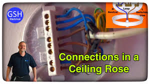 They are typically round in shape and display a variety of ornamental designs. 3 Plate Loop In Method Ceiling Rose Connections Explained In A Domestic Dwelling Wiring Diagram Youtube
