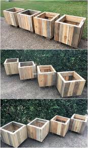 Inconceivable Ideas With Recycled Wood Pallets Wood Pallet Is Recognized To Be Popularly Used F Diy Wooden Planters Outdoor Wood Projects Wood Pallet Planters