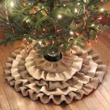 And my new obsession is burlap. Creative Ideas For Christmas Tree Skirts Southern Living