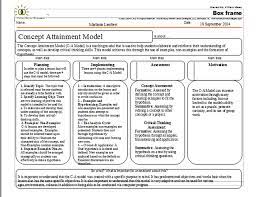 Concept Attainment Edc 311 Electronic Notebook