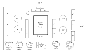 A Mix Of Round A Rectangle Guest Tables Under A 40x80 Tent With Head Table Large Dance Floor A Wedding Table Layouts Wedding Reception Layout Reception Layout