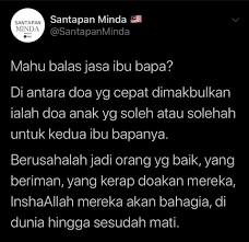 Kemudian untuk doa memohon ampunan untuk kedua orang tua beserta latin dan artinya adalah sebagai berikut. Balas Jasa Ibu Bapa Kalian Denaihati Network Facebook