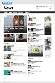 News Portal Responsive Joomla Template Affiliate Portal News Responsive Template News Web Design Web Design Websites Web Design