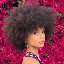 Coiffure cheveux courts afro (7) le demi chignon sur carré court. Perruque Afro Naturelle Crepue Bouclee Cheveux Courts Couleur 4 Pour Femmes Africaines Livraison Gratuite Aliexpress